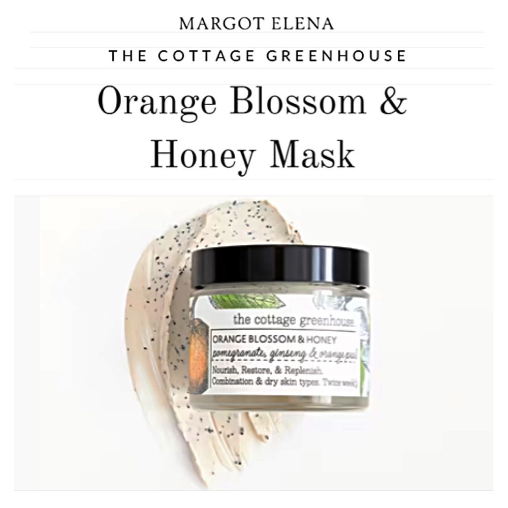Margot Elena THE COTTAGE GREENHOUSE Orange Blossom Honey Mask DISCONTINUED